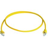 (€2,97*/1m) 3.00m Telegärtner Cat. 7 Rohkabel Patchkabel S/FTP RJ45 Stecker auf RJ45 Stecker Gelb