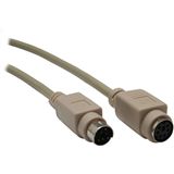(€0,59*/1m) 15.00m InLine PS/2 Verlängerungskabel PS/2 Stecker auf PS/2 Buchse Grau